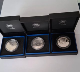 Conjunto 3 Monedas Plata 20€ Francia.