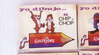 YO DIBUJO de Walt Disney X4 números