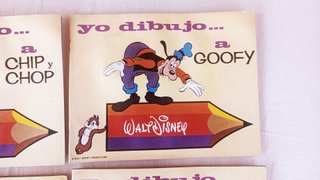 YO DIBUJO de Walt Disney X4 números