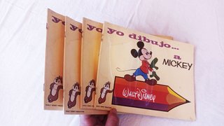 YO DIBUJO de Walt Disney X4 números