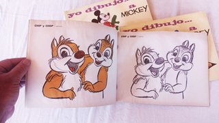 YO DIBUJO de Walt Disney X4 números