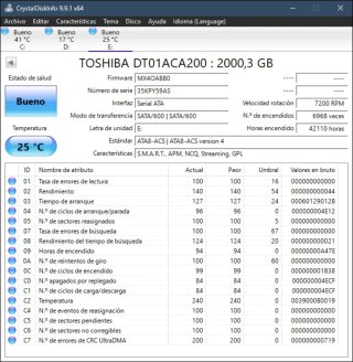 Disco Duro Toshiba 2TB SATA 6.0 Gb/s