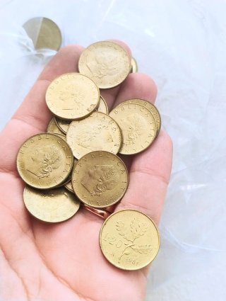 Lotto 100 monete 20 Lire Italiane