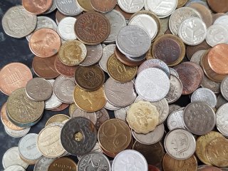 Lote de monedas pequeñas