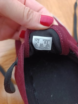 Zapatillas Vans Burdeos Talla 39