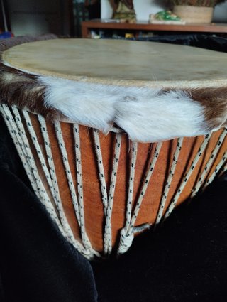 Djembé africano con funda nueva