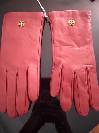 Guantes Tory Burch Rojo Oscuro Nuevos