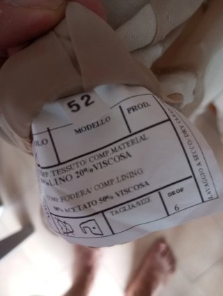 Giacca uomo Lino Beige Taglia 52