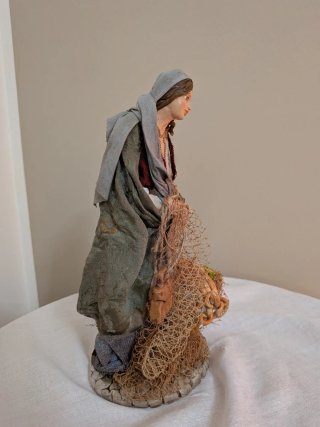 Statua pescatore in terracotta