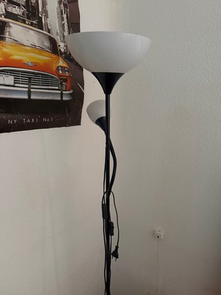 Lampara de pie capacidad 2 bombillas