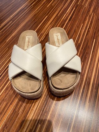 Sandalias Plataforma Stradivarius Blancas