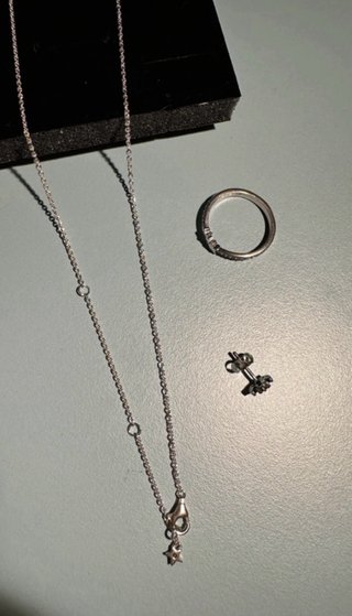 Set Pandora Anillo, Pendientes y Collar