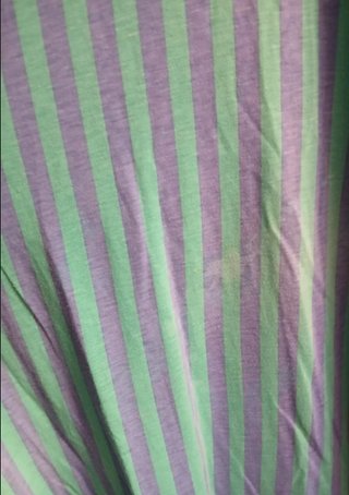 Camisón rayas verde y morado