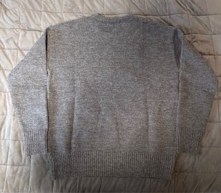 AMI Paris Jersey Gris Logo Corazón Talla L Lana