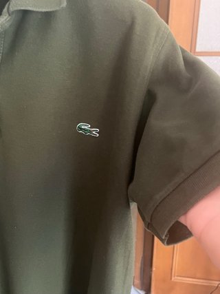 Lacoste Verde Oliva Taglia XL da ragazzo uomo L