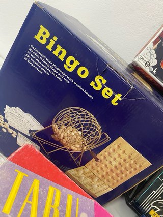 Lote 5 Juegos de Mesa: Bingo, Naruto, Tabú, Party