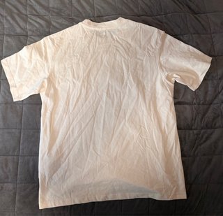 AMI Paris Camiseta Blanca Logo Negro Talla L