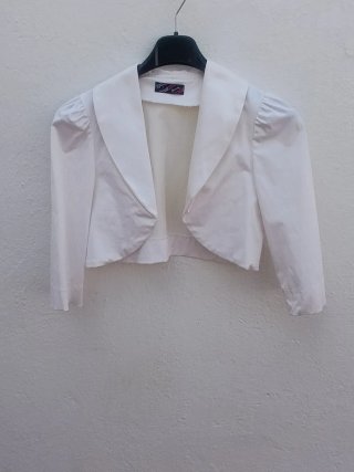 Chaqueta corta blanca mujer