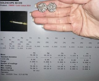 Pendientes Oro 18K Diamantes Naturales Flor
