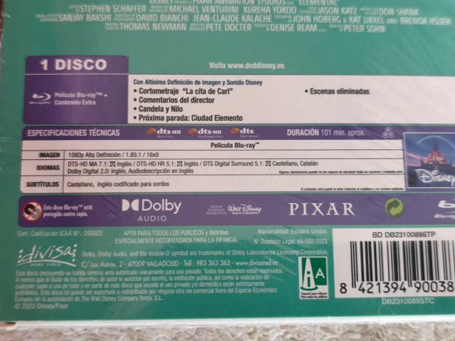 Elemental Steelbook Blu-ray Español