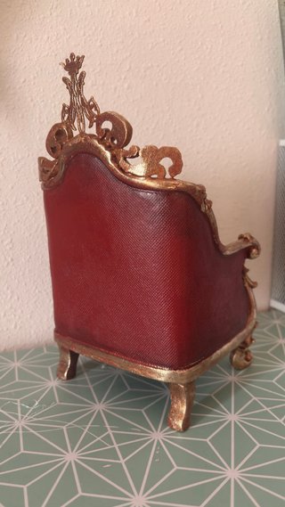 Sillón para Virgen/Niño Jesús artesanal