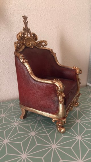 Sillón para Virgen/Niño Jesús artesanal