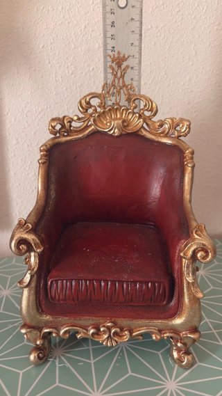 Sillón para Virgen/Niño Jesús artesanal
