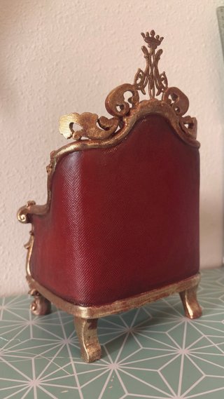 Sillón para Virgen/Niño Jesús artesanal