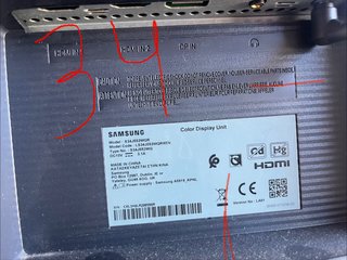 Pantalla Samsung 34 sin soporte