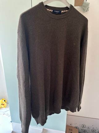 Jersey Burberry Lana Marrón Oversize