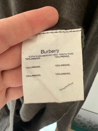 Jersey Burberry Lana Marrón Oversize