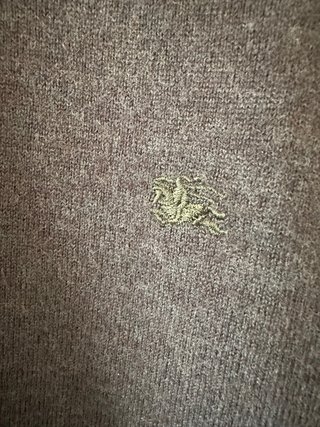 Jersey Burberry Lana Marrón Oversize