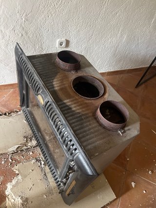 Chimenea de leña Jotul.