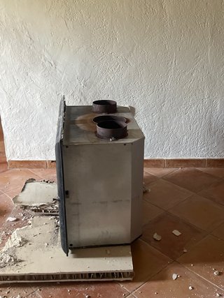 Chimenea de leña Jotul.