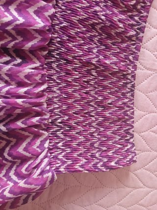 Falda estampada zig-zag talla única
