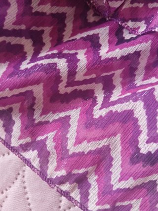 Falda estampada zig-zag talla única