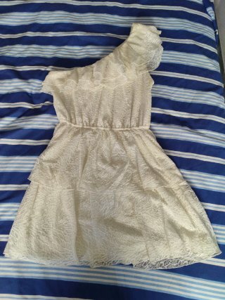 Vestido Blanco Encaje Talla 42