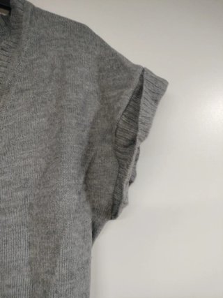 Chaleco Promod gris mujer