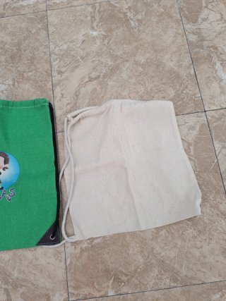 Lote 2 Mochilas (Verde y Beige)