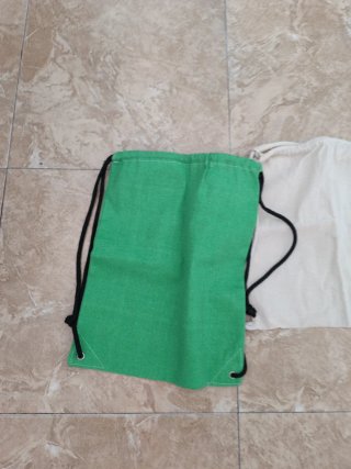 Lote 2 Mochilas (Verde y Beige)