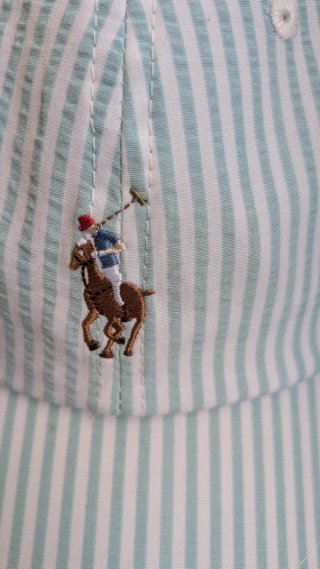 Gorra Polo Ralph Lauren Rayas Verde y Blanca