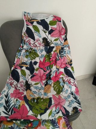Vestido infantil estampado floral