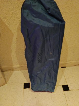 Cuna de viaje plegable azul