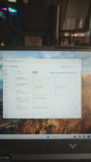 Portátil HP Victus Azul Marino RTX5050 Rayzen 7 AI
