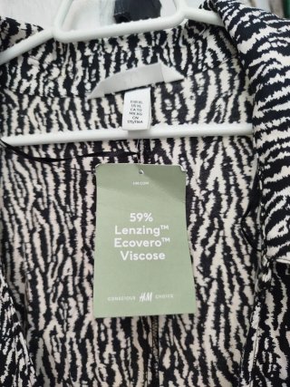 Vestido estampado cebra talla XL