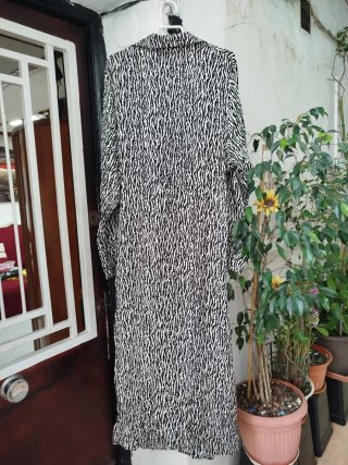 Vestido estampado cebra talla XL