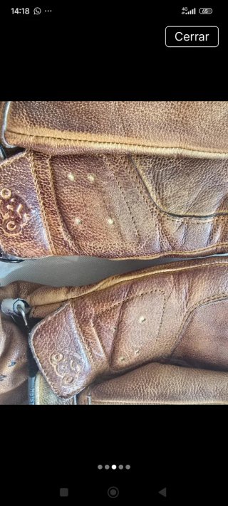 Guantes de piel Helstons Talla 9 Marrones