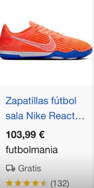 Zapatillas fútbol sala Nike React