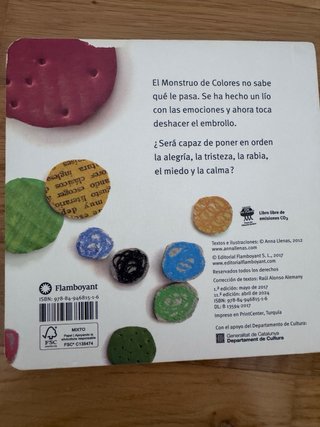 Libro infantil El Monstruo de Colores
