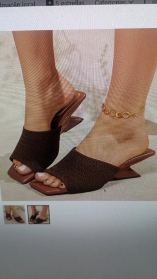 Zapatos de tacón marrón talla 38.5